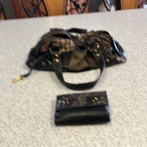 Leather Fossil purse and wallet